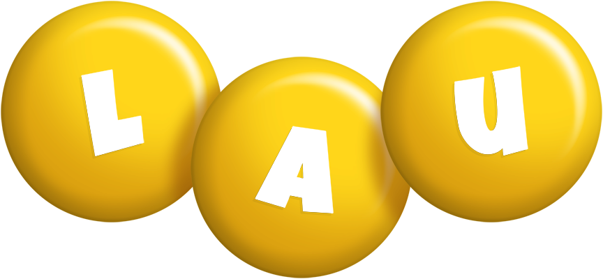 Lau candy-yellow logo