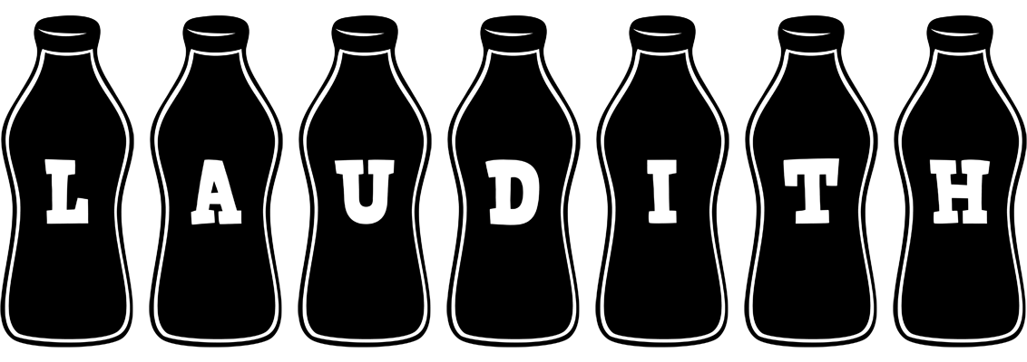Laudith bottle logo