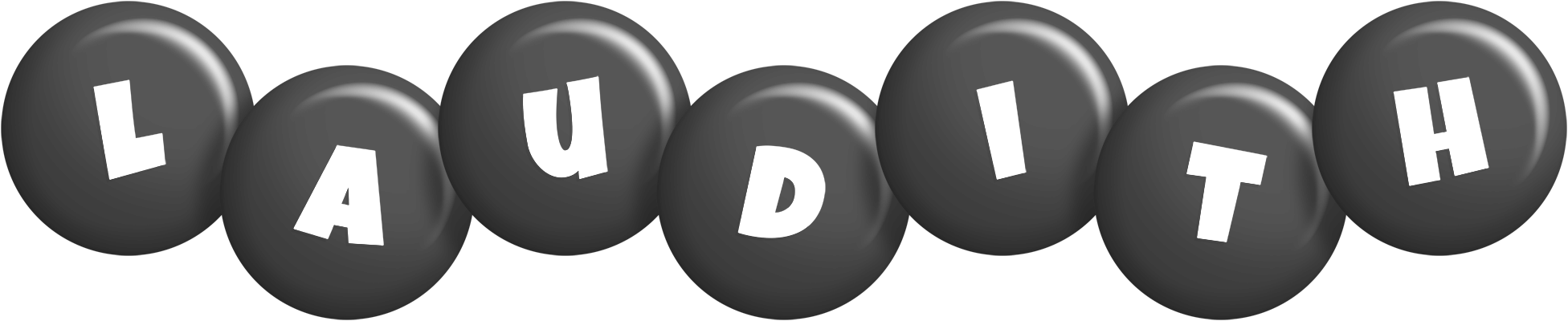 Laudith candy-black logo
