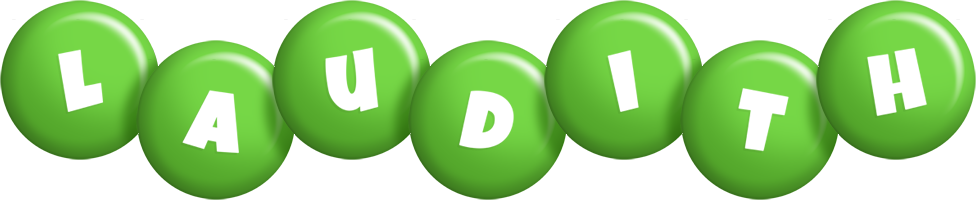 Laudith candy-green logo