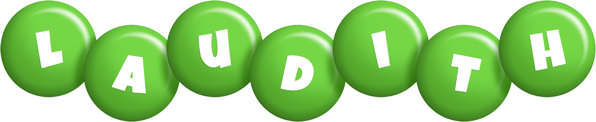 Laudith candy-green logo