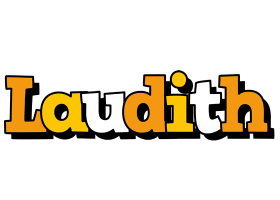 Laudith cartoon logo