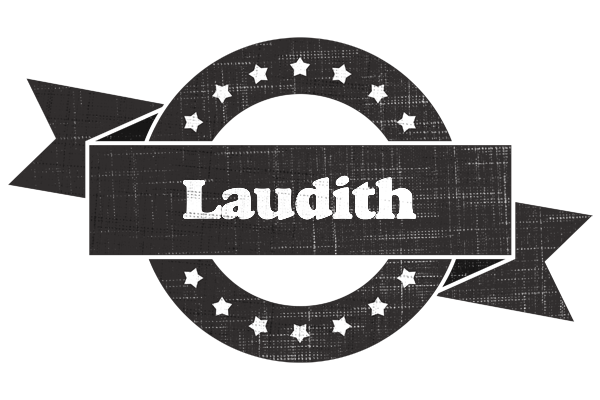 Laudith grunge logo