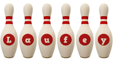 Laufey bowling-pin logo