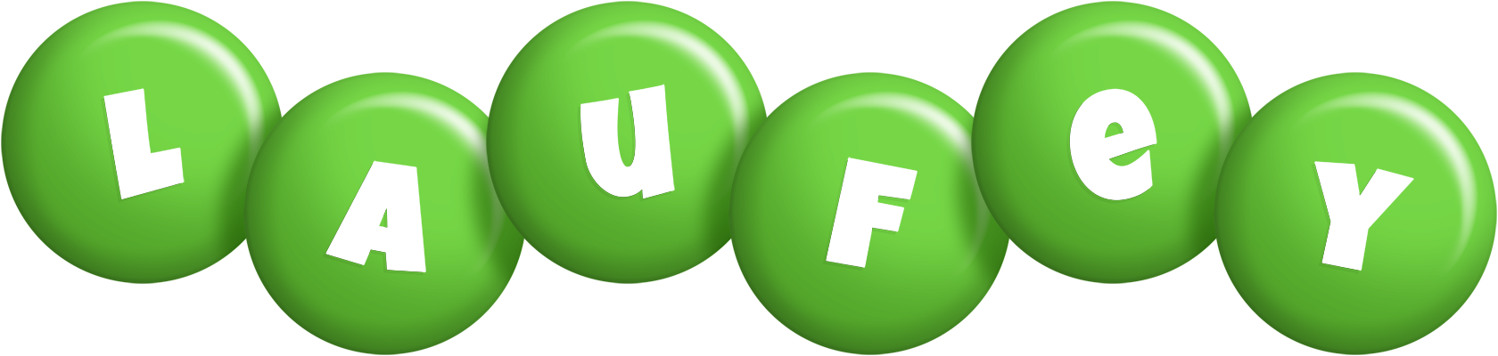 Laufey candy-green logo