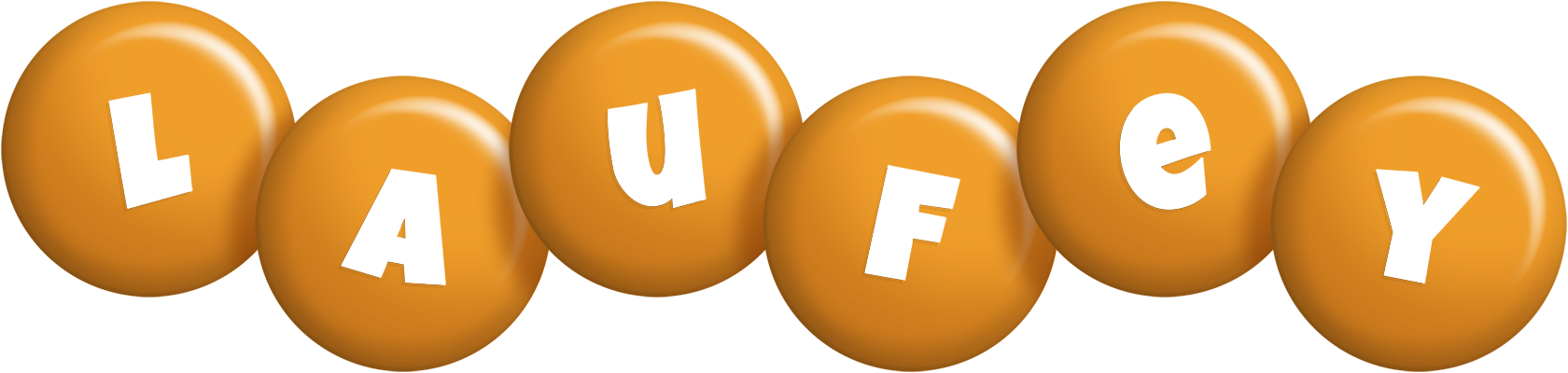 Laufey candy-orange logo