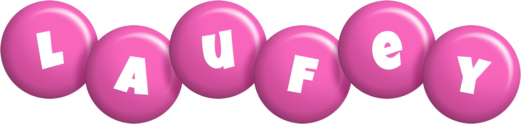 Laufey candy-pink logo