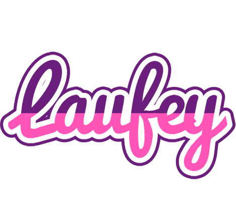 Laufey cheerful logo