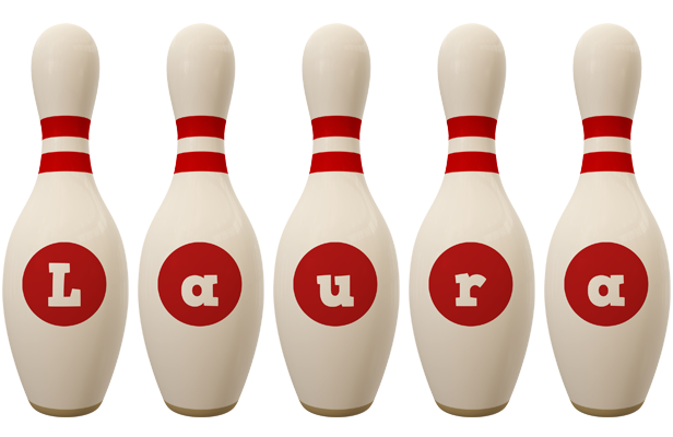 Laura bowling-pin logo