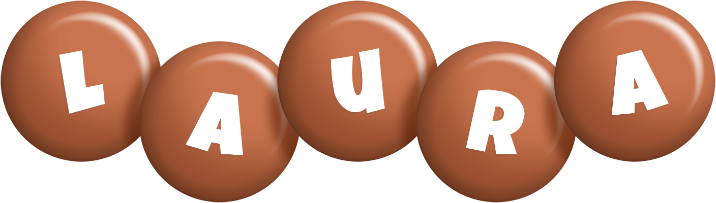 Laura candy-brown logo