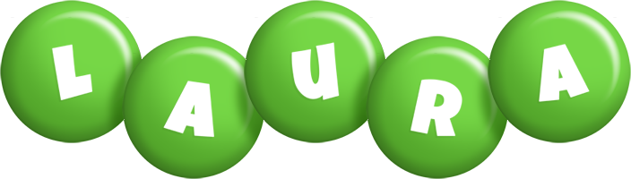 Laura candy-green logo