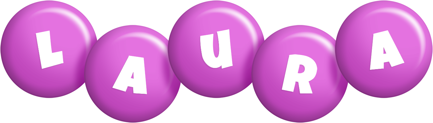 Laura candy-purple logo