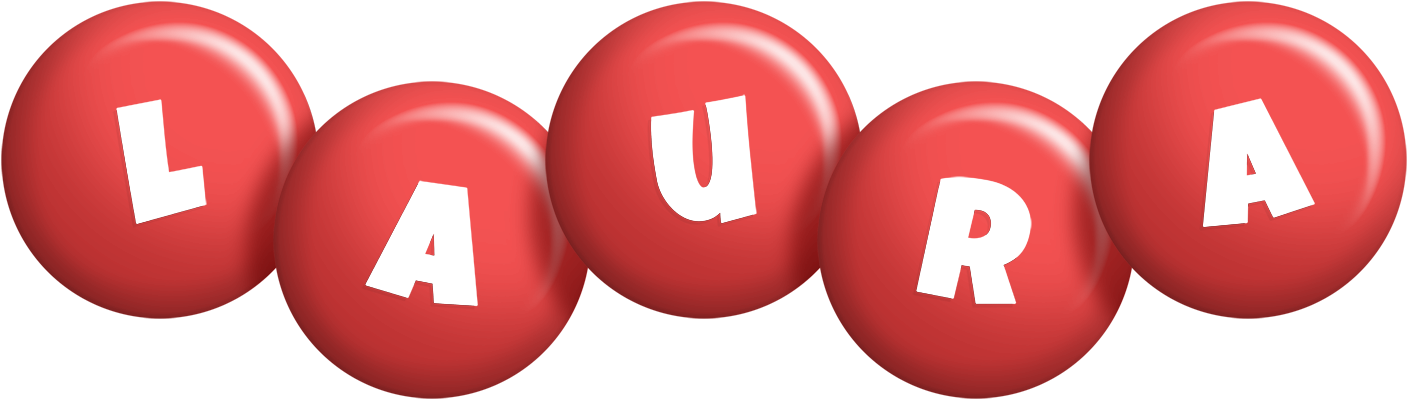 Laura candy-red logo