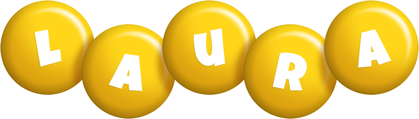 Laura candy-yellow logo