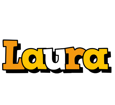 Laura cartoon logo