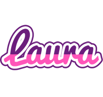 Laura cheerful logo
