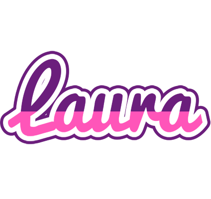 Laura cheerful logo