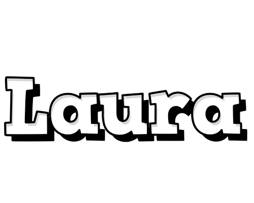 Laura snowing logo