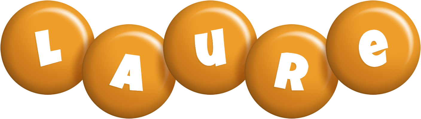 Laure candy-orange logo