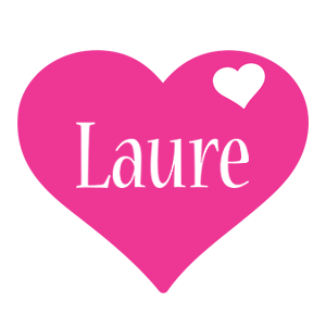 Laure love-heart logo