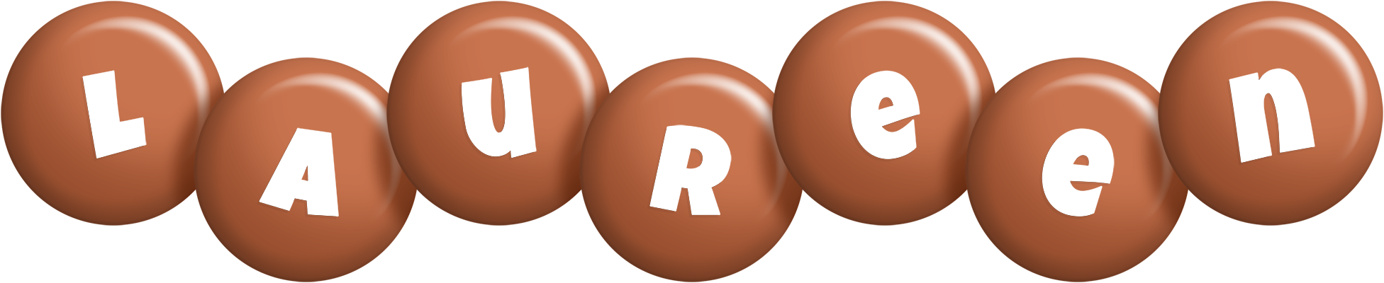 Laureen candy-brown logo