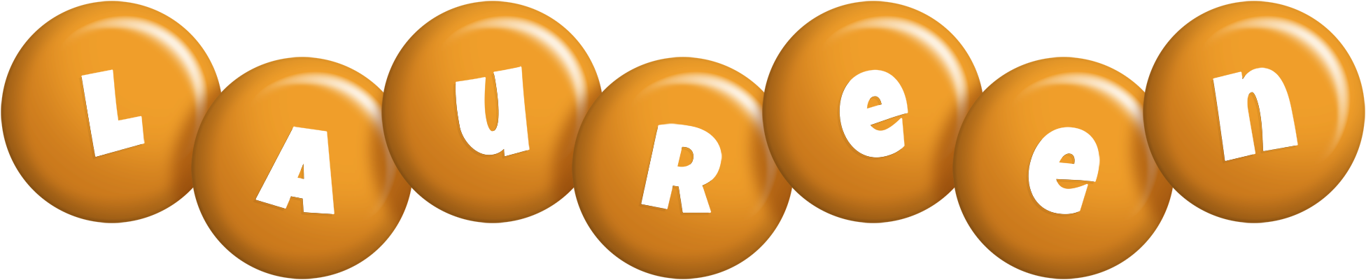 Laureen candy-orange logo