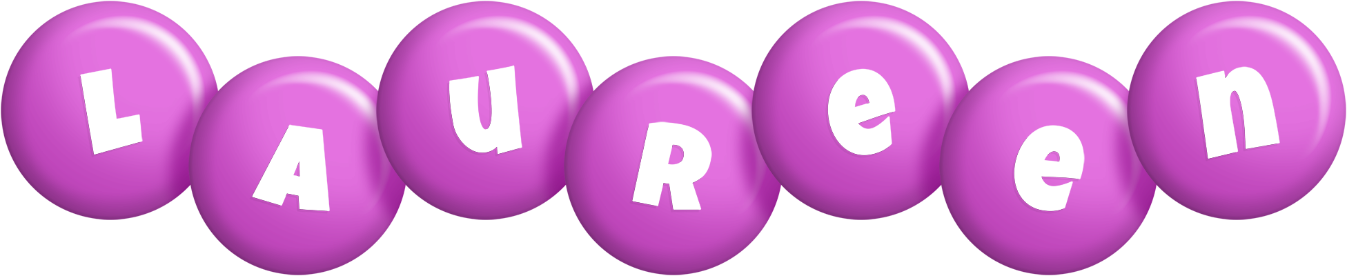 Laureen candy-purple logo