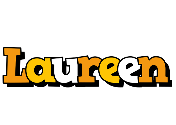 Laureen cartoon logo