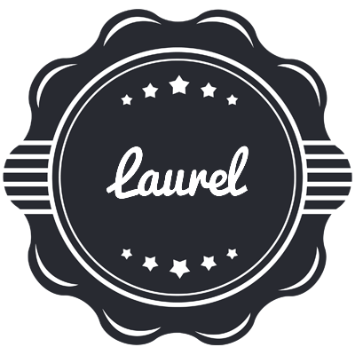 Laurel badge logo