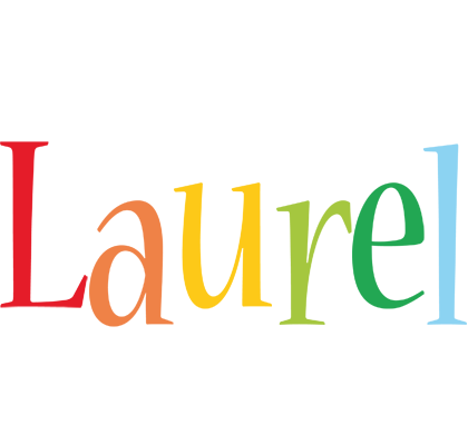 Laurel birthday logo