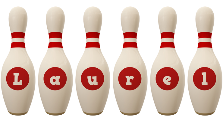 Laurel bowling-pin logo