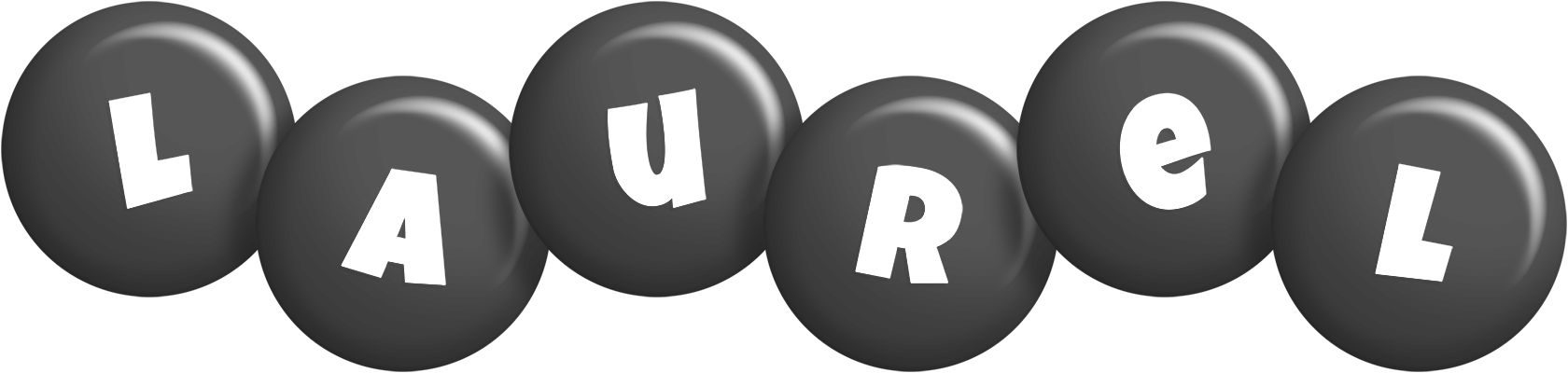 Laurel candy-black logo