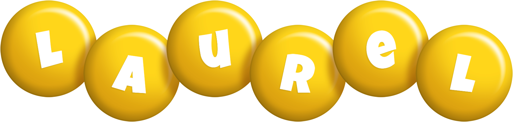 Laurel candy-yellow logo
