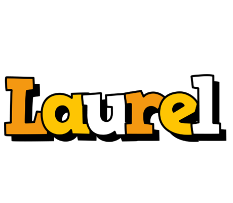 Laurel cartoon logo