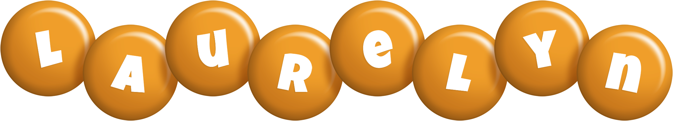 Laurelyn candy-orange logo