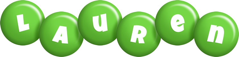 Lauren candy-green logo