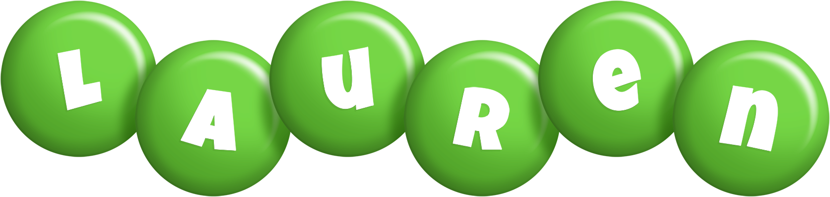 Lauren candy-green logo