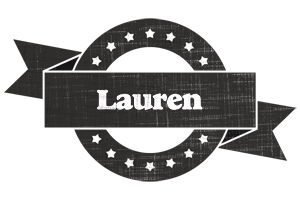 Lauren grunge logo