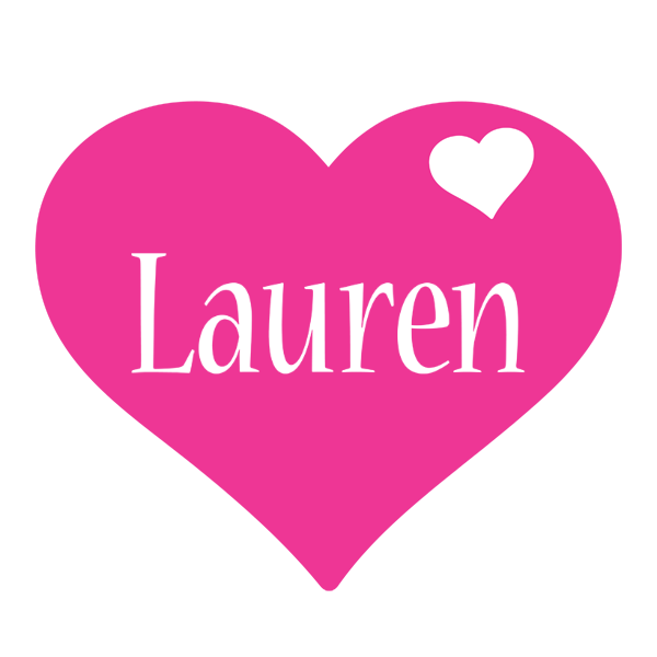 Lauren love-heart logo