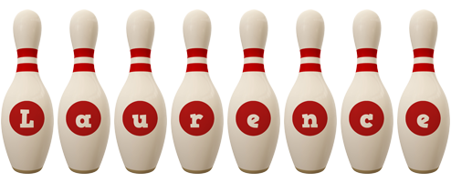 Laurence bowling-pin logo