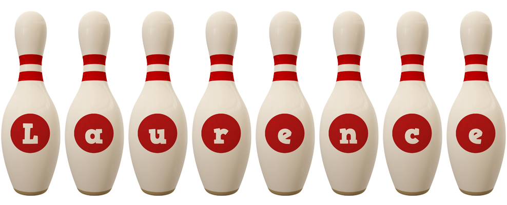 Laurence bowling-pin logo