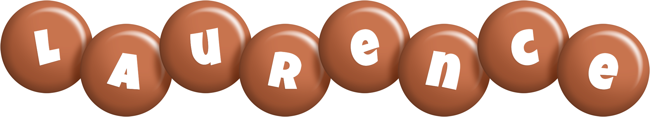 Laurence candy-brown logo