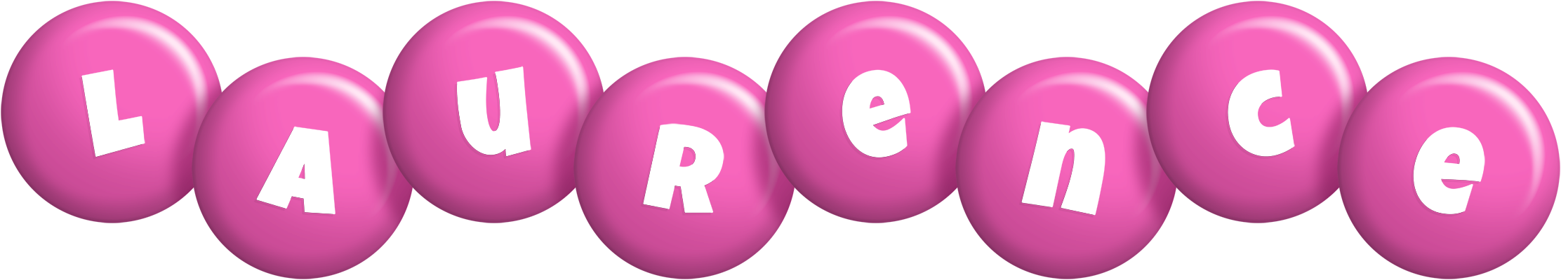 Laurence candy-pink logo