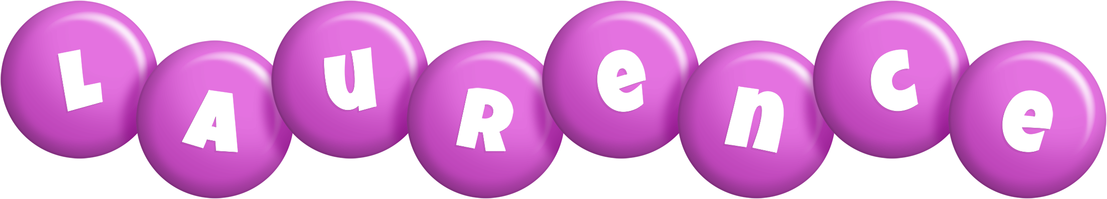 Laurence candy-purple logo