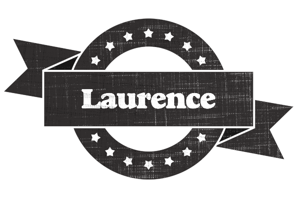 Laurence grunge logo