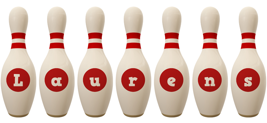 Laurens bowling-pin logo