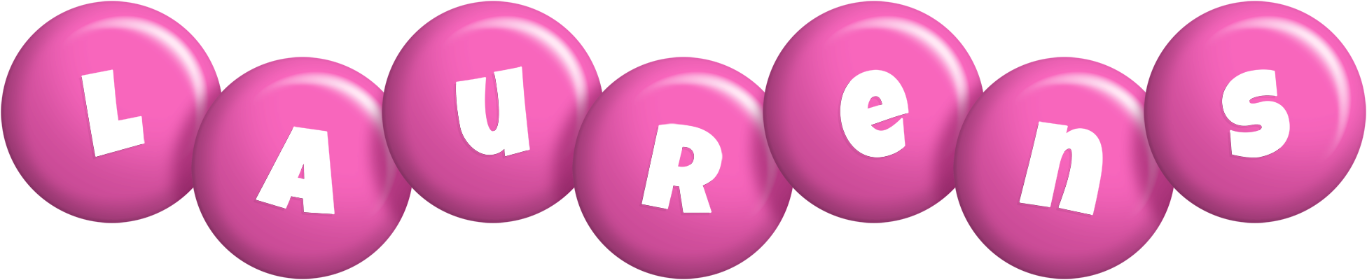 Laurens candy-pink logo