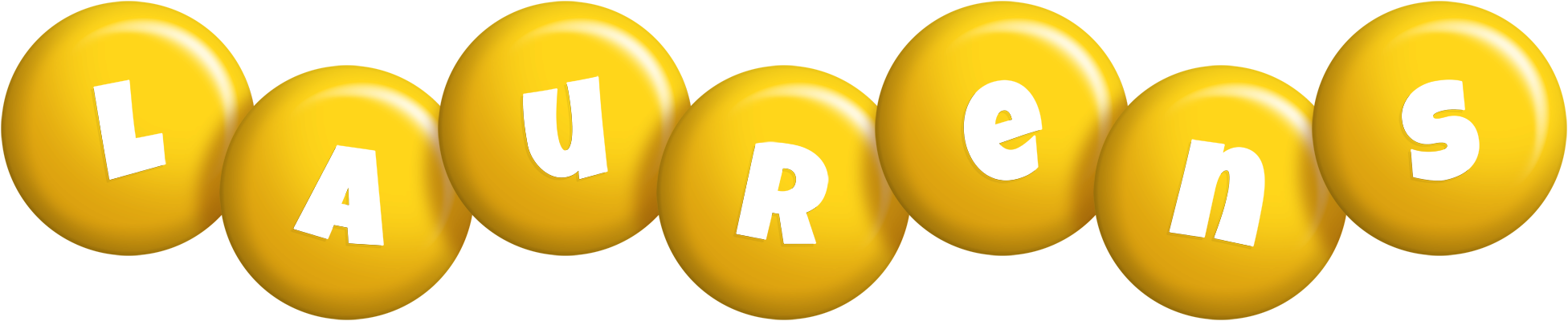 Laurens candy-yellow logo