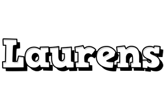 Laurens snowing logo