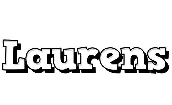 Laurens snowing logo